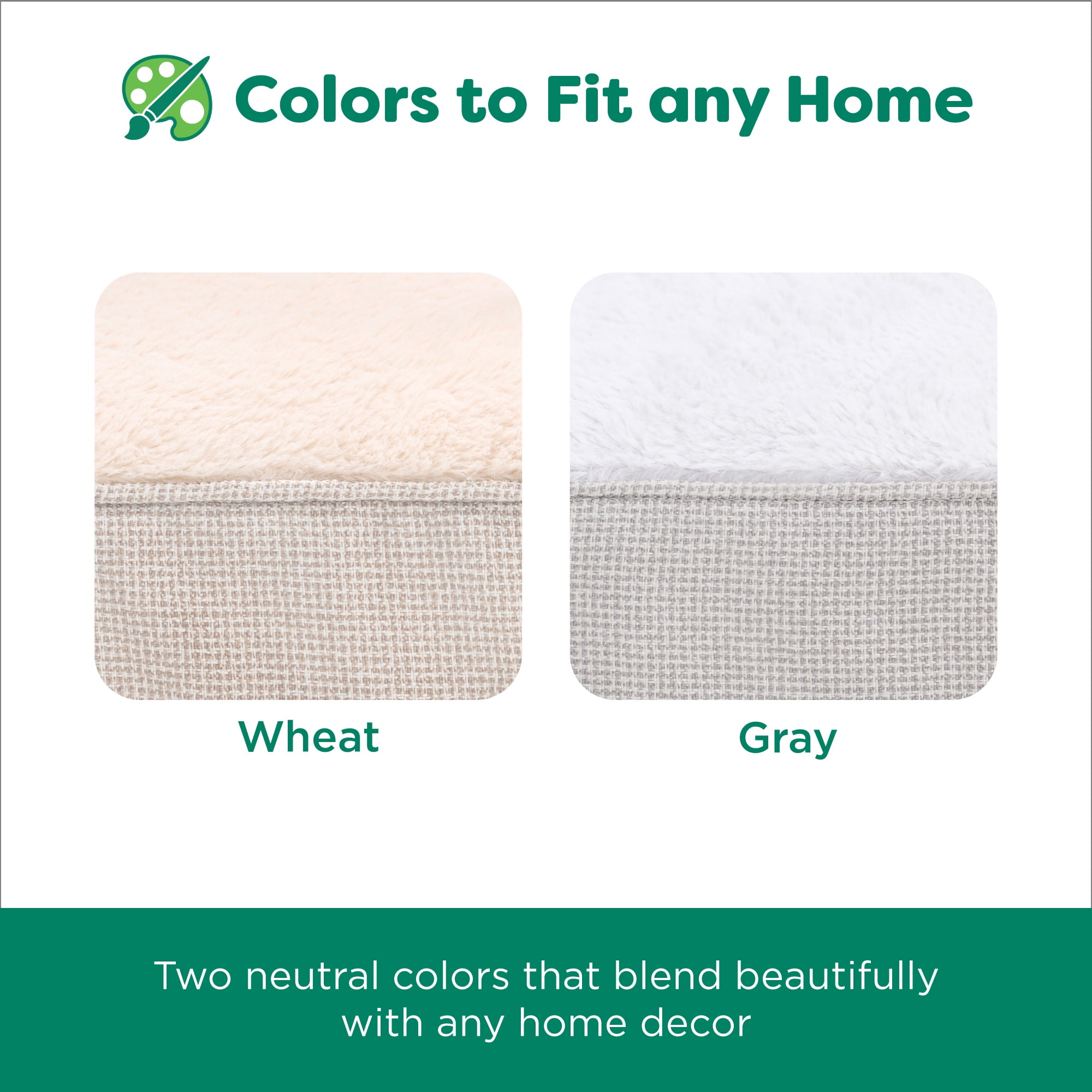 FurHaven Plush & Decorator Check Tuft-Top Orthopedic Mattress Pet Bed for Dogs and Cats - Wheat, Jumbo