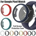 thumbnail image 1 of 2pcs Google Pixel Watch Clear Shockproof Screen Protector Silicone Case, 1 of 3