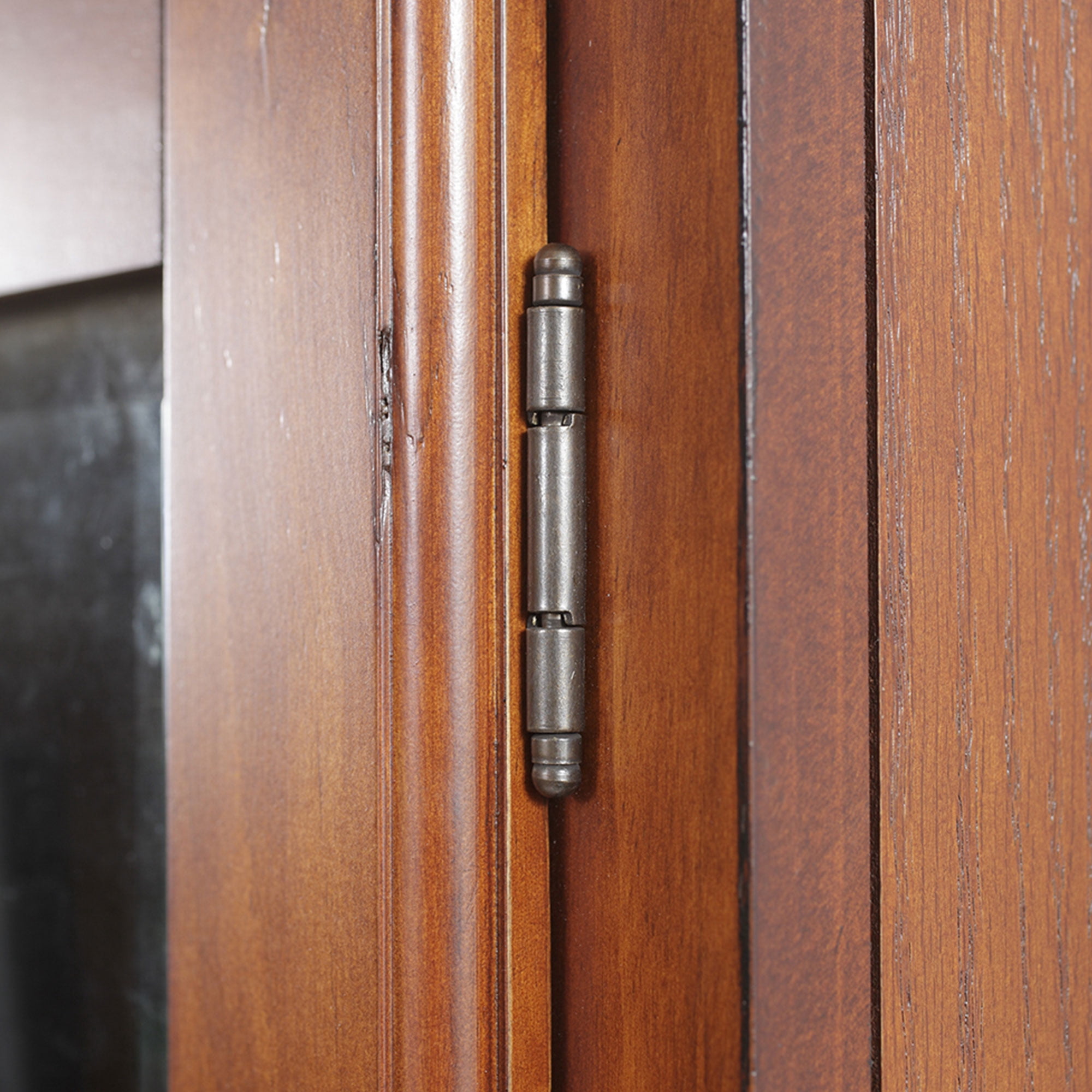 American Furniture Classics 8 Gun Key Locking Wood Cabinet, Brown