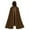 Coffee, variant on Hvyesh Renaissance Hooded Cape Vintage Medieval Cloak with Hood Halloween Costume