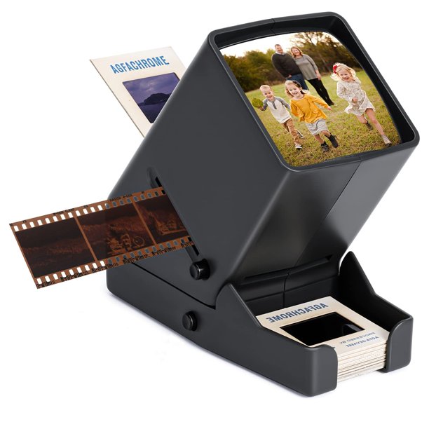 Negativo de película DGODRT de 35 mm con visor de diapositivas con aumento 3X