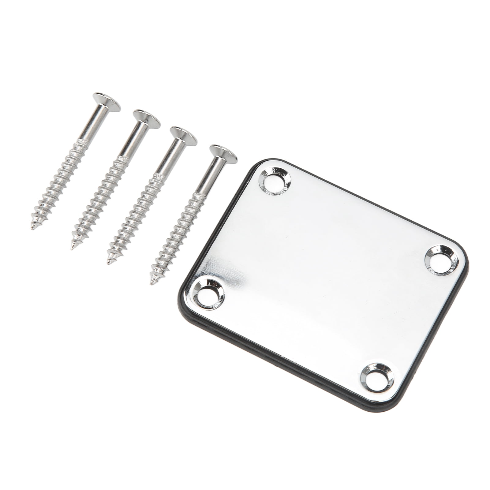 Electric Guitar Neck Plate, Finish Electric Guitar Back Mounting Plate For Bass Gold,Black