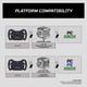 thumbnail image 5 of Volante Corsair FANATEC Sim Racing CSL GT3: puños sobremoldeados, palancas de cambio magnéticas personalizadas, levas analógicas dobles, pantalla OLED, QR2 Lite preinstalado en el lateral del volante., 5 of 8