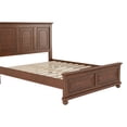 thumbnail image 6 of Mirightone Wood Queen Bed Frame with Tall Headboard and Footboard, USB Charging Station, Rustic Queen Panel Bed with Under Bed Storage, Farmhouse Style, Noise-Free, Walnut, 6 of 9