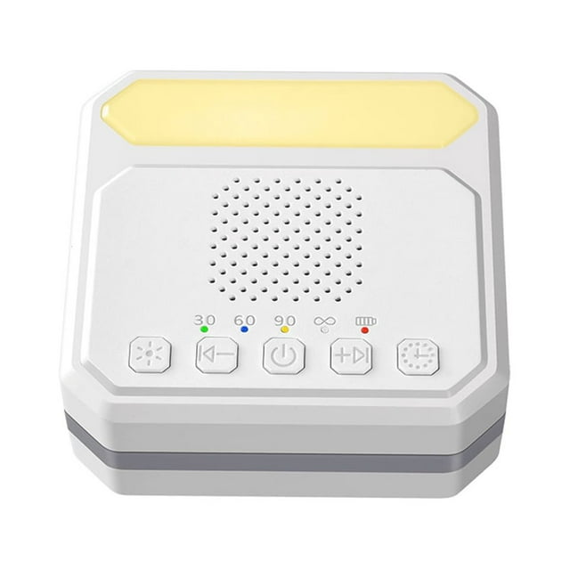 Toystoory Máquina de sonido de ruido blanco para dormir, chupete de escritorio, luz recargable, meditación, adultos, ayuda multifuncional para viajes Electrodomésticos Blanco Toystoory HA075635-01B