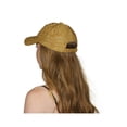 thumbnail image 2 of Womens Sequin Trim Baseball Cap - Gold, 2 of 2