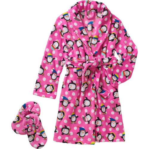 Gyrl Co. Girls' 2 Piece Robe And Slipper
