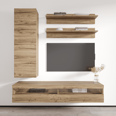 Fly H1 35TV Wall Mounted Floating Modern Entertainment Center