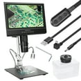 thumbnail image 1 of Zootealy 10-Inch LCD Digital Microscope with FHD 1080P Video, 12MP Camera, 8 Brightness Levels, Adjustable Magnification, and Multiple Settings, 1 of 6
