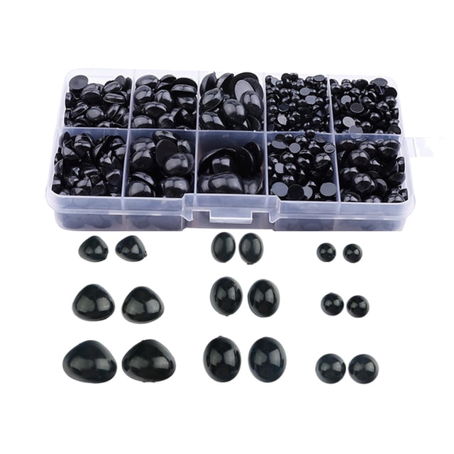 Ojos y negros de seguridad DIY Manualidades Decoración de globo ocular Suministros de costura Álbum de recortes Artesanía Ojos