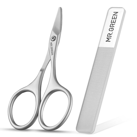 MR.GREEN Baby Nail Scissors Safety Nail Care Clippers Cutter Newborn Baby Convenient Nail Grooming Manicure Tool (Nail Scissors Glass File)