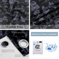 thumbnail image 4 of Farmhouse Country Blackout Curtains for Bedroom/Living Room, Thermal Insulated Kitchen Curtains, Vintage Black French Garden Horse Swan Grommet Darkening Window Treatment Drapes 27.5"x39"x2, 4 of 8
