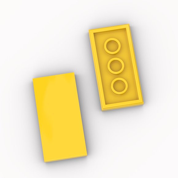 Bloques YUJHITP A0001 2x4 100 Unidades para Lego