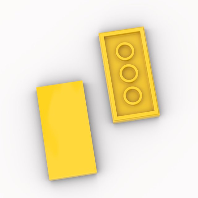 Bloques YUJHITP A0001 2x4 100 Unidades para Lego
