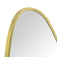 thumbnail image 3 of TEHOME Gold Asymmetrical Bathroom Mirror, 40x18 inches, Brushed Brass, Irregular Shape, 3 of 10