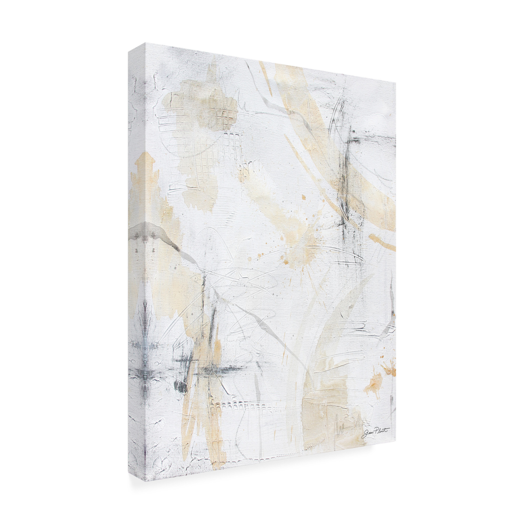 Canvas Wall Art - Jean Plout 'Monday Textures A' Wall Art for Living Room, Bedroom, or Office Décor by Trademark Fine Art - 14 x 19 Inches