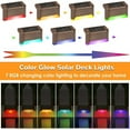 thumbnail image 2 of 4/8/12 Pack Solar Deck Lights Garden Landscape Step LED Solar Lamp Balcony Fence Lights Outdoor Waterproof Path Stair Wall Lighting, 2 of 7