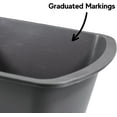 thumbnail image 3 of Vakly Wash Basin - Rectangular Plastic Soaking Tub - 7 Quart Graduated Bucket - 2 Pack, 3 of 9