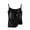 BB28_Black, variant on Built in bra Tank Tops for Women Comfort Spaghetti Strap Camisole with Cute Bow Casual Lace Underwear Beige L
