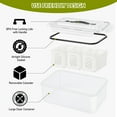 thumbnail image 6 of 2 Pack Fruit Storage Containers for Fridge, 3 & 6 Compartment Fruit Containers with Colanders & Leakproof Lids, BPA-Free, Keep Fruits, Vegetables, Berry, Meat Fresh Longer, 6 of 9