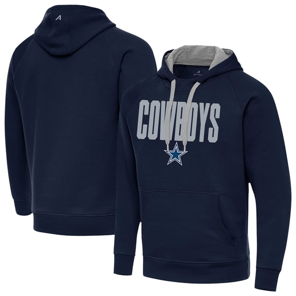 Men's Antigua  Navy Dallas Cowboys Victory Hoodie