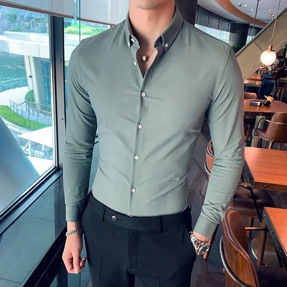 Men's Designer Classy Ocean Green Best Cotton Casual Shirt