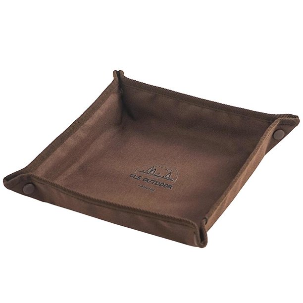 Bandeja de gadgets para acampar, caja de almacenamiento Oxford impermeable, organizador de escritorio de viaje