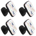 thumbnail image 2 of 4 Pcs Square Cabinet Handle Cupboard Knob Drawer Pulls Handle Colorful Pet Doodle Drawer Knobs with Screws Furniture Decoration, 2 of 7