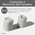 thumbnail image 2 of KOVE Commuter 2 Altavoz portátil - Altavoces Bluetooth Stone, inalámbricos con volumen más alto HD, subwoofer de graves profundos, micrófono, resistente al agua IPX7 - Boom Box perfecto para el hogar,, 2 of 5