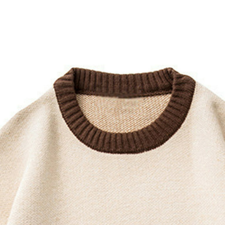 Crew neck shop sweater and tie