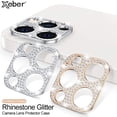 thumbnail image 2 of Protector de lente de cámara de diamante de cristal brillante de lujo para iPhone 14 13 Pro Max 11 12 XS X Bling Glitter Rhinestone Metal Len Film Tan Jianjun unisex, 2 of 2
