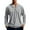 Gray, variant on ZCFZJW Mens Workout Sweatshirts Lightweight Casual Solid Color Long Sleeve Button V Neck Pullover Tops Loose Regular Fit Cotton T-Shirts Army Green L