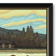 thumbnail image 2 of Lake George Lake Canoers Hills Professionally Framed Art Print from Travel Artwork by Artist Paul A. Lanquist Framed Art Size: 26" x 38", 2 of 5