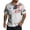 White, variant on GrmtClth Usa Flag Print Shirts for Men Patriotic 250th Anniversary for 1776-2026 Top Lightweight Button Down Tee Trendy Short Sleeves Collared Clothes Royal Blue XL
