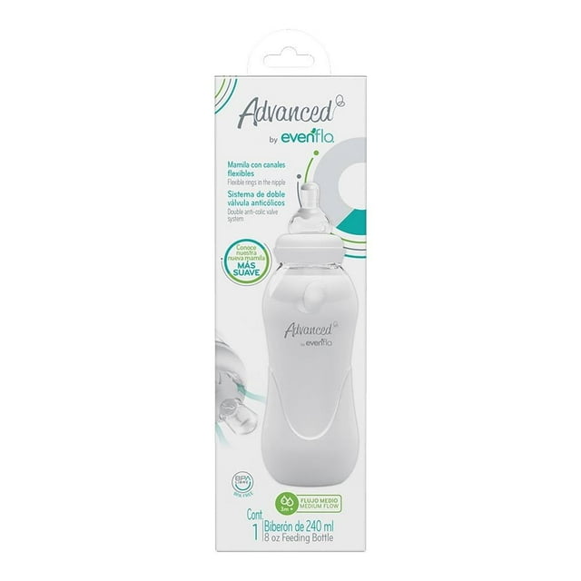 Biberón Advanced by Evenflo Light Flujo Medio 8 oz 1 Pieza