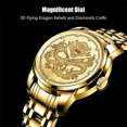thumbnail image 4 of DOBLT Men's Luxury Gold Stainless Steel Watch - Waterproof Diamond Quartz Business Watch, Classic Dress Wristwatch for Professional Men, Elegant Gift for Husband, Dad, Graduation, Anniversary, 4 of 7