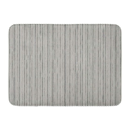 Brush Loop Mat Charcoal - GODPOK Flecked Black Charcoal Abstract Modern Strokes Brushed White Dashed Graphic Rug Doormat Bath Mat 23.6x15.7 inch