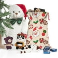thumbnail image 5 of Christmas Sack – 28" X 20" Canvas Gift Bag with Drawstring, Full Print Polyester Santa Sack, Durable Reusable Xmas Gift Bag for Holiday, Party & Storage, 5 of 5