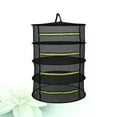 thumbnail image 4 of Ortofally Drying Rack Net 4 Layer Dryer Mesh Hanging Dryer Rack with Zipper for Tea Dehydrator Black, 4 of 10