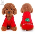thumbnail image 5 of GustaveDesign Christmas Dog Coat Cute Pet Puppy Jacket Hoodie Thick Warm Dog Sweater Soft Cotton Pullover Dog clothing for Small Medium Dogs "Christmas Tree,L", 5 of 7