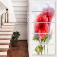 thumbnail image 1 of Design Art - Watercolor Painting Red Hibiscus Flower, 1 of 3