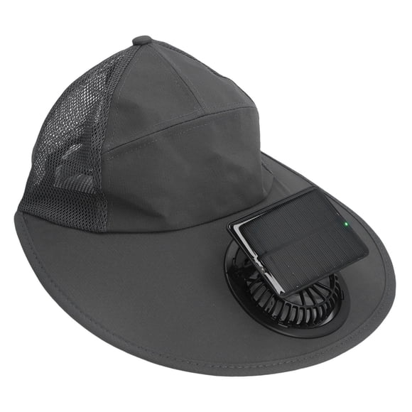 Sombrero Para Ventilador Solar, Carga USB, Silencioso, Ultravioleta, Seguridad, Ala Ancha, Cómoda Y Transpirable, Gorra De Béisbol Para Pescar, Acampar, Actividades Al Aire Libre