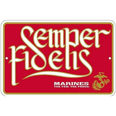 - Country Side Products Semper Fidelis U.S. Marine Corps Metal Sign