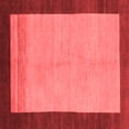 thumbnail image 1 of Ahgly Company Indoor Square Abstract Red Modern Area Rugs, 5' Square, 1 of 4