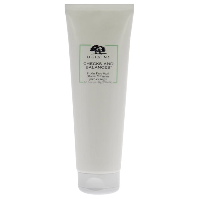 Jabón facial espumoso Checks and Balances de Origins para unisex - Limpiador de 8.5 oz