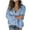 Blue, variant on Womens Knitwear Pure Color Mohair Pullover Hollow Sweater