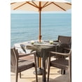 thumbnail image 3 of Outdoor Tablecloths with Umbrella Hole & Zipper, Vintage Flowers 54x54 Inch Square Tablecloths, Wooden Birds Retro Art Farmhouse Waterproof Table Cloth, Patio/Pool/Picnic Table Covers, 3 of 8