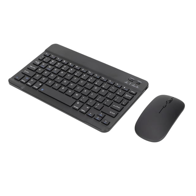 Keyboard Mouse Combo, Wireless Mouse Ultra Thin 1600 DPI For Phone For Computers For Office For Home Black