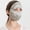 Dark gray, variant on Summer Mulberry Silk Sun Protection Mask — Full-Face, UV-Blocking, Breathable Face Shield. Lightweight, Skin-Nourishing, and Adjustable-Strap Sunshade Mask.