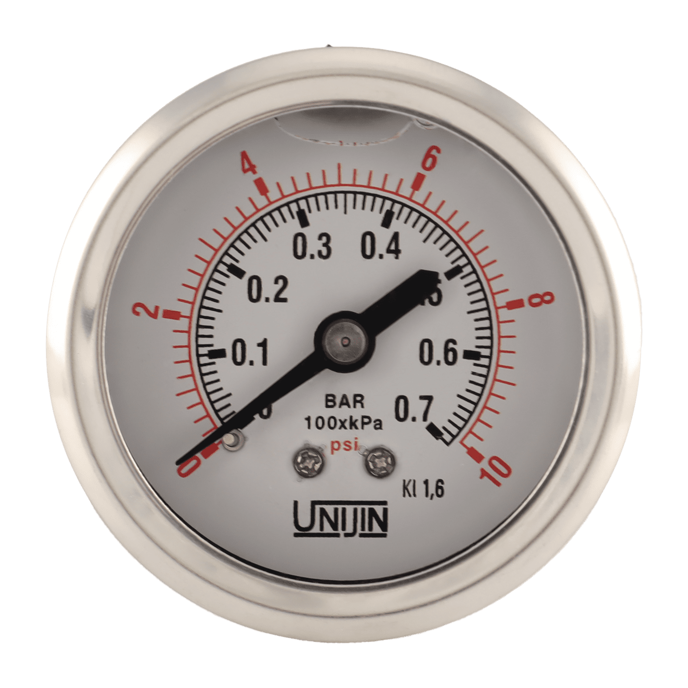 Winters P9S 90 Series Steel Dual Scale Pressure Gauge with Removable Lens +/-2-1-2% Accuracy 0-15 psi/kpa 1-1/2 Dial Display 1/8 NPT Center Back Mount 1-1/2 Dial Display 1/8 NPT Center Back Mount P9S901399 
